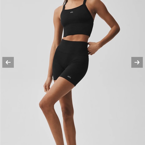 Alo Seamless Ribbed Favorite Bra Tank XS - Picture 6 of 10